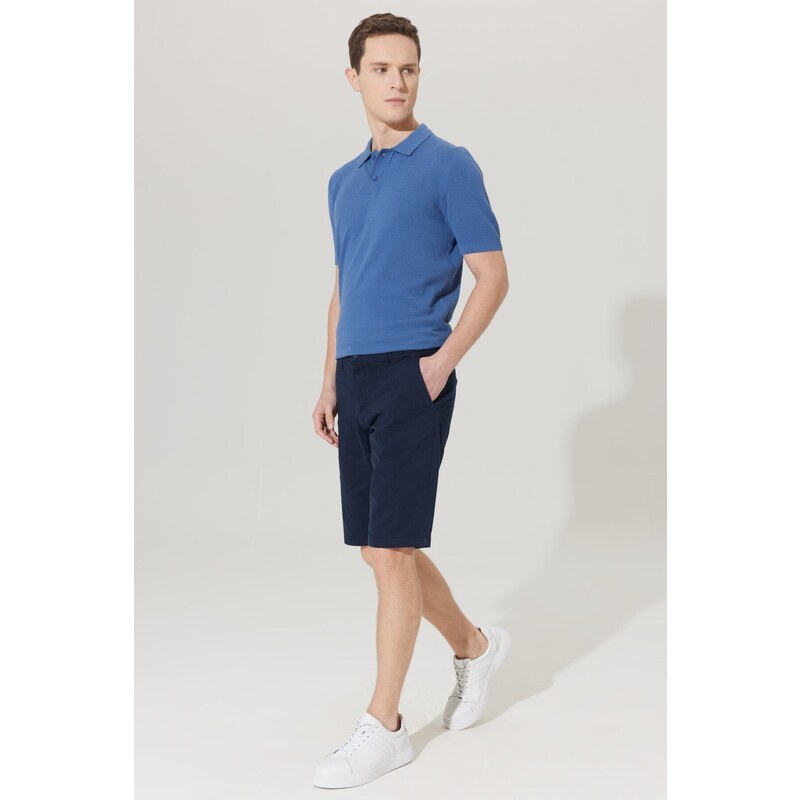 AC&Co / Altınyıldız Classics Slim Fit Slim Fit Chino Shorts with Side Pockets