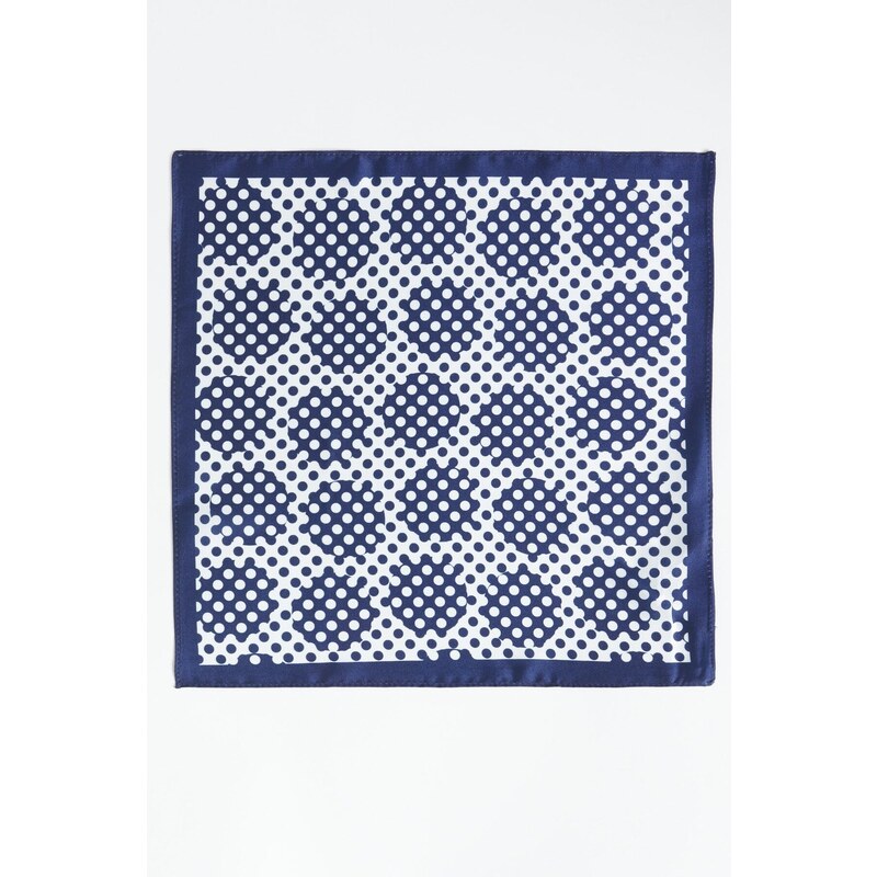 ALTINYILDIZ CLASSICS Men's Navy Blue-White Patterned Handkerchief