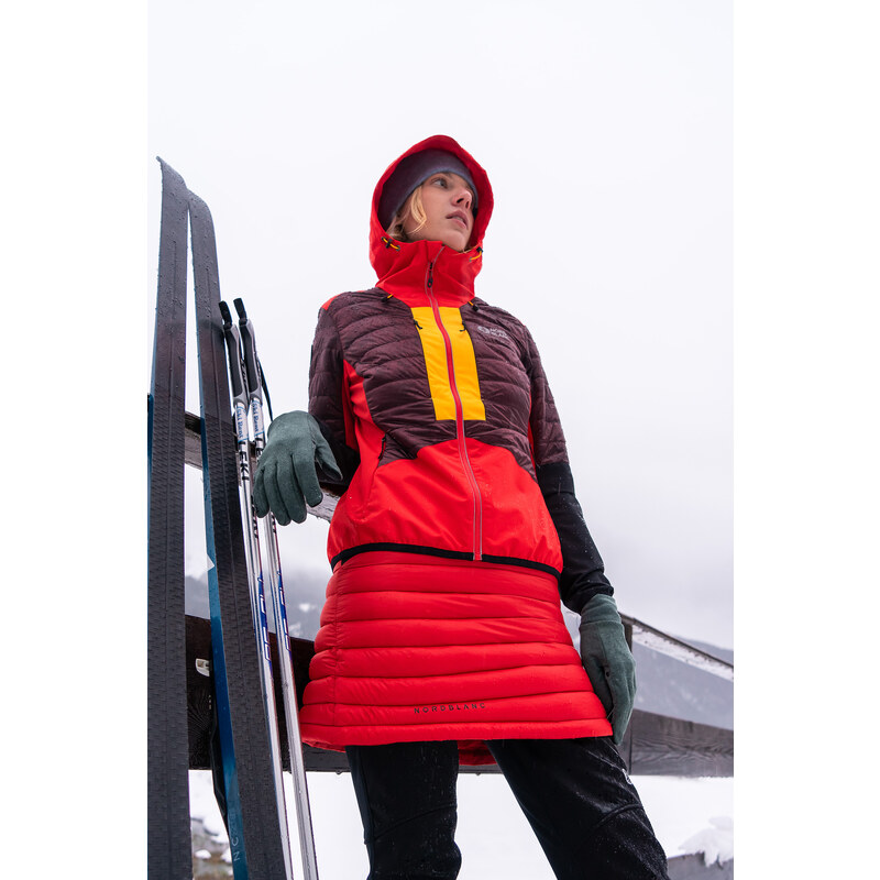 Nordblanc Červená dámská zateplená sportovní sukně GAMY