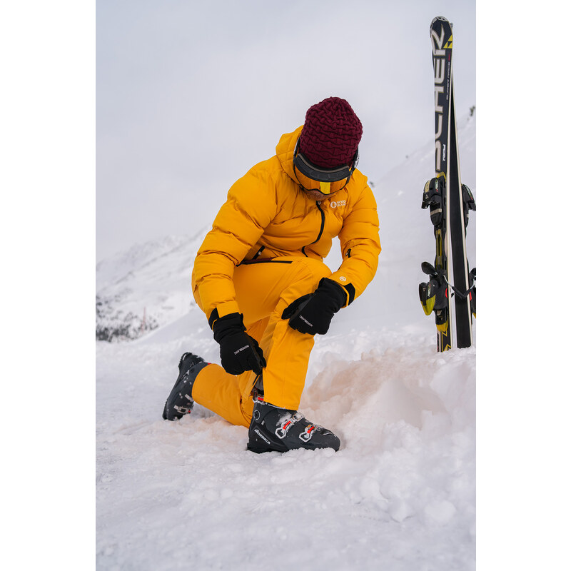 Nordblanc Žluté pánské lyžařské a snowboardové kalhoty OFF-PISTE