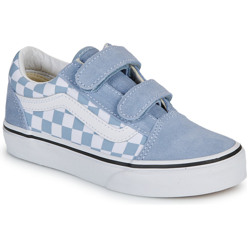 Vans Tenisky Dětské UY Old Skool V COLOR THEORY CHECKERBOARD DUSTY BLUE >