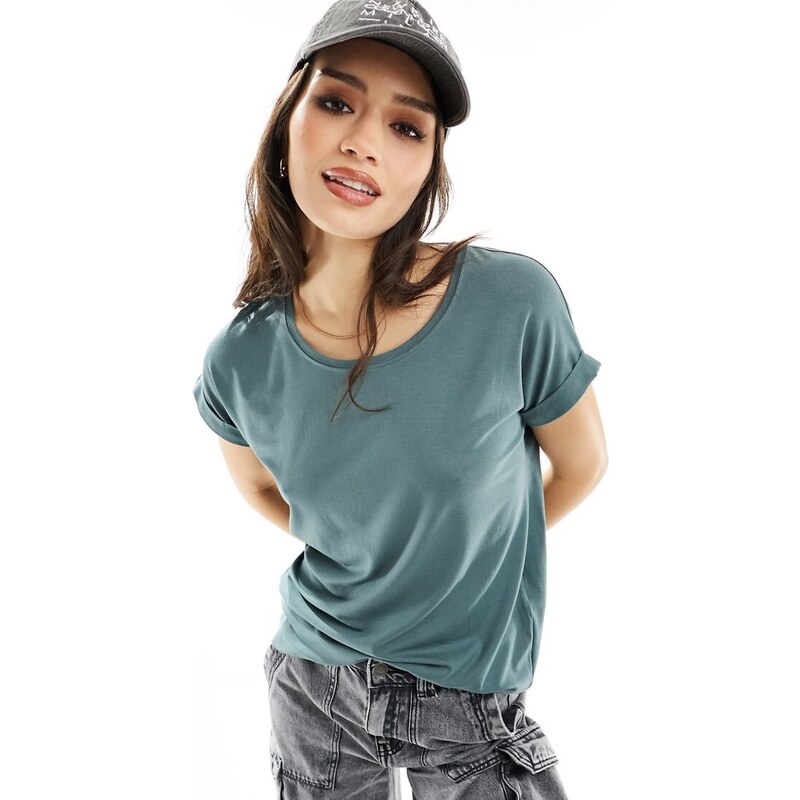 ONLY soft round neck t-shirt in mint green