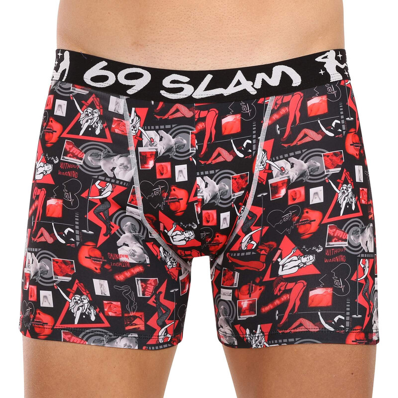 Pánské boxerky 69SLAM fit night life (MCYNLF-PO)