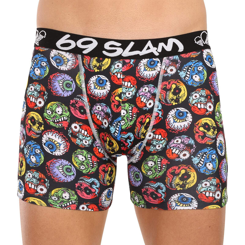 Pánské boxerky 69SLAM fit monster ball dylan (MBYMNR-PO)