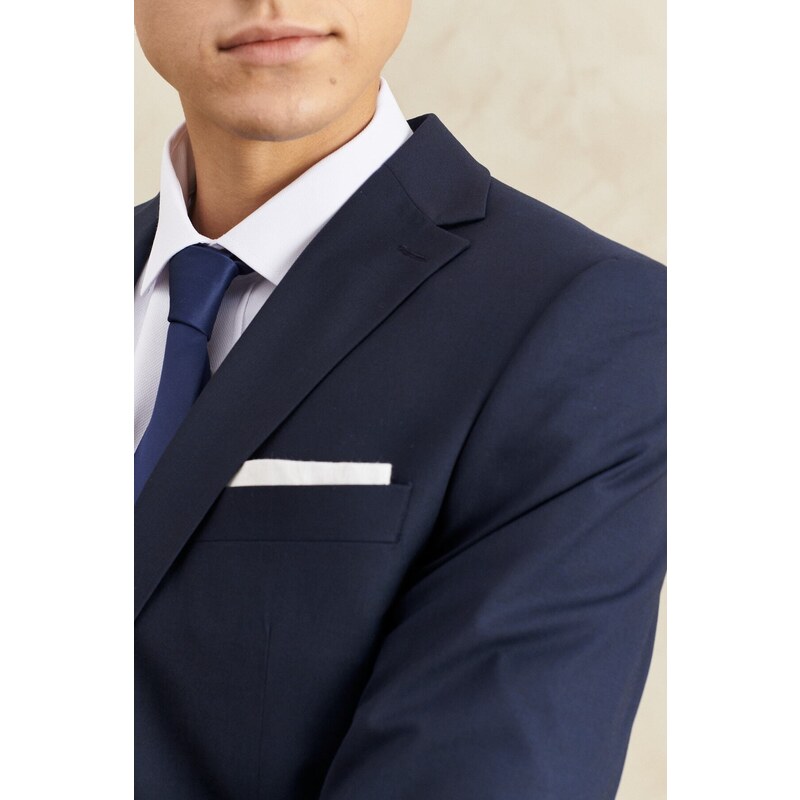 ALTINYILDIZ CLASSICS Men's Navy Blue Regular Fit, Normal Cut Woolen Nano Suit that is Water and Stain Resistant.