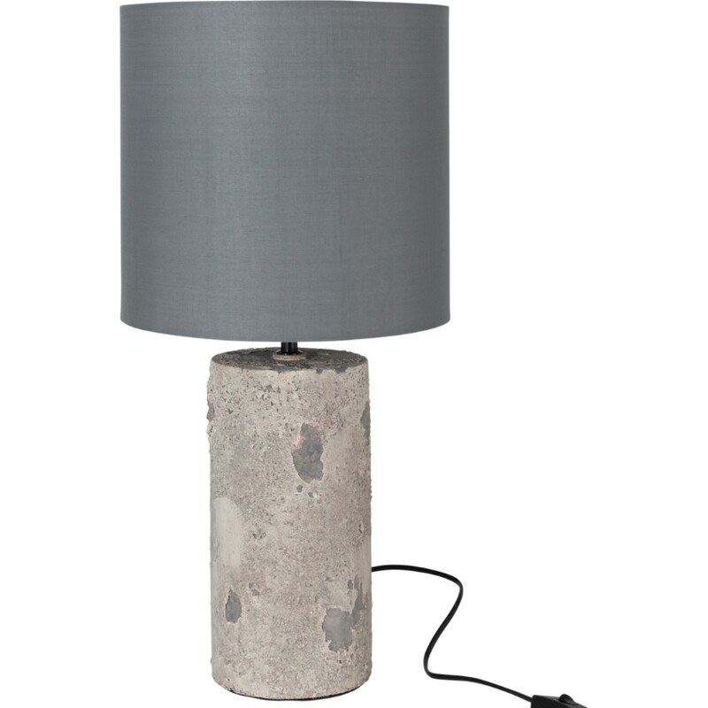 Šedá stolní lampa J-line Creppe 59 cm