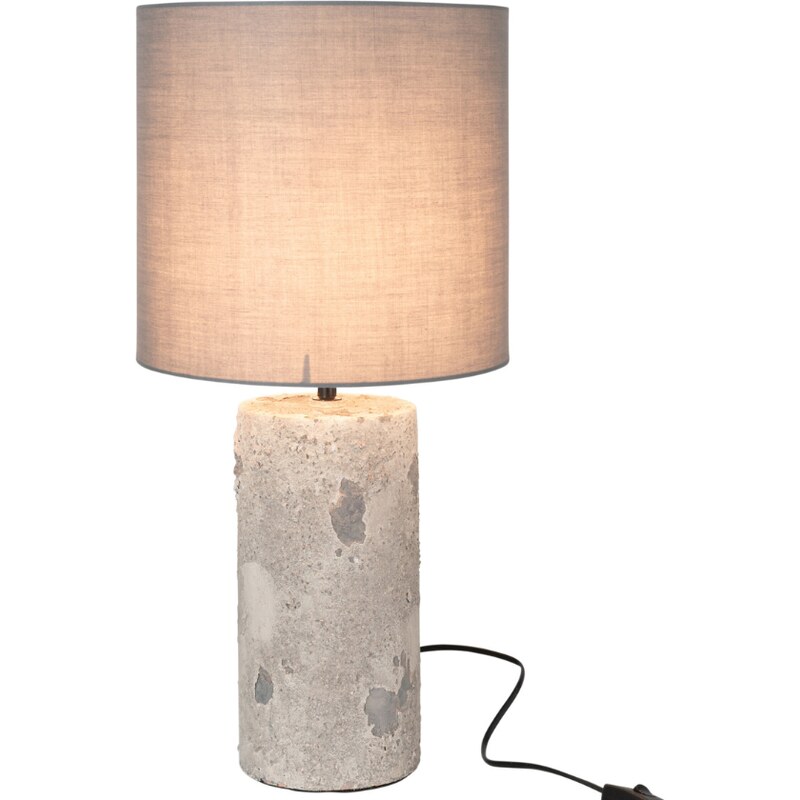 Šedá stolní lampa J-line Creppe 59 cm