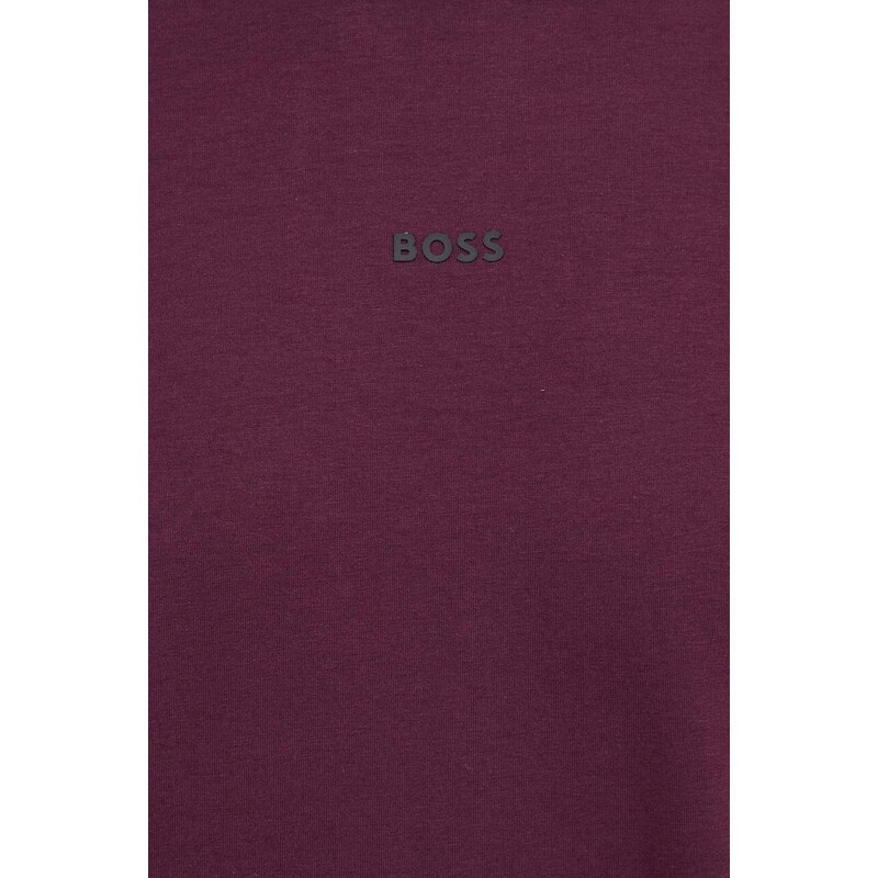 Tričko BOSS BOSS ORANGE fialová barva, 50473278