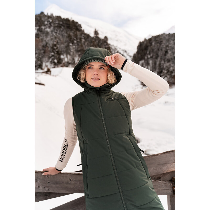 Nordblanc Zelená dámská zimní vesta SWEET