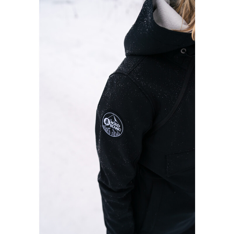 Nordblanc Černý dámský zateplený softshellový anorak FEMININE