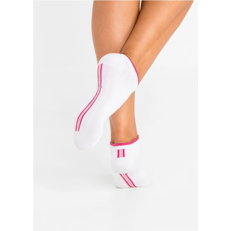 bonprix Nízké ponožky (8 ks v balení) s organickou bavlnou Bílá