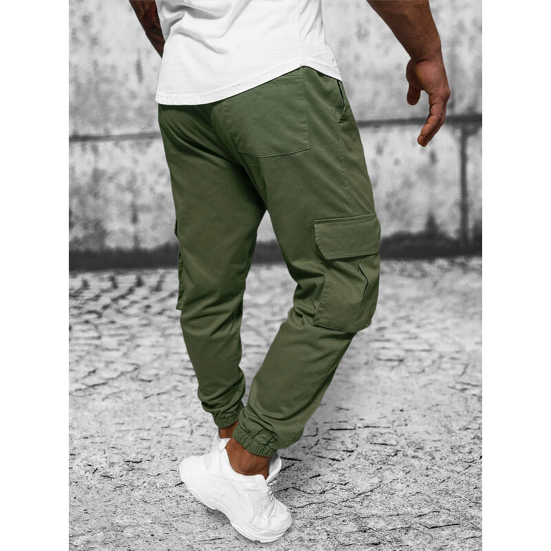 Pánské Kalhoty Jogger Khaki OZONEE O/G3006