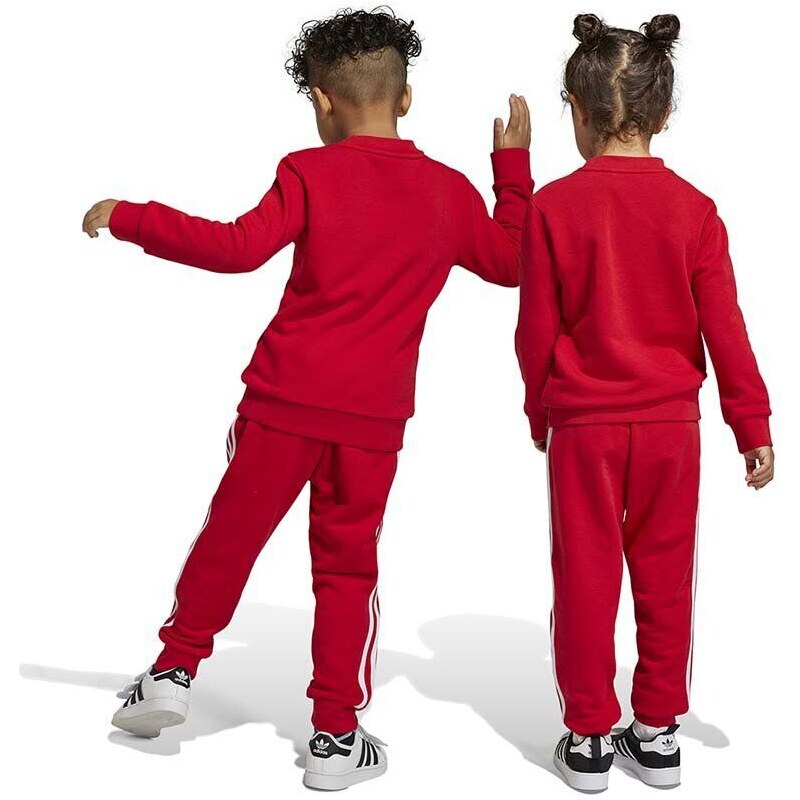 Dětská tepláková souprava adidas Originals červená barva