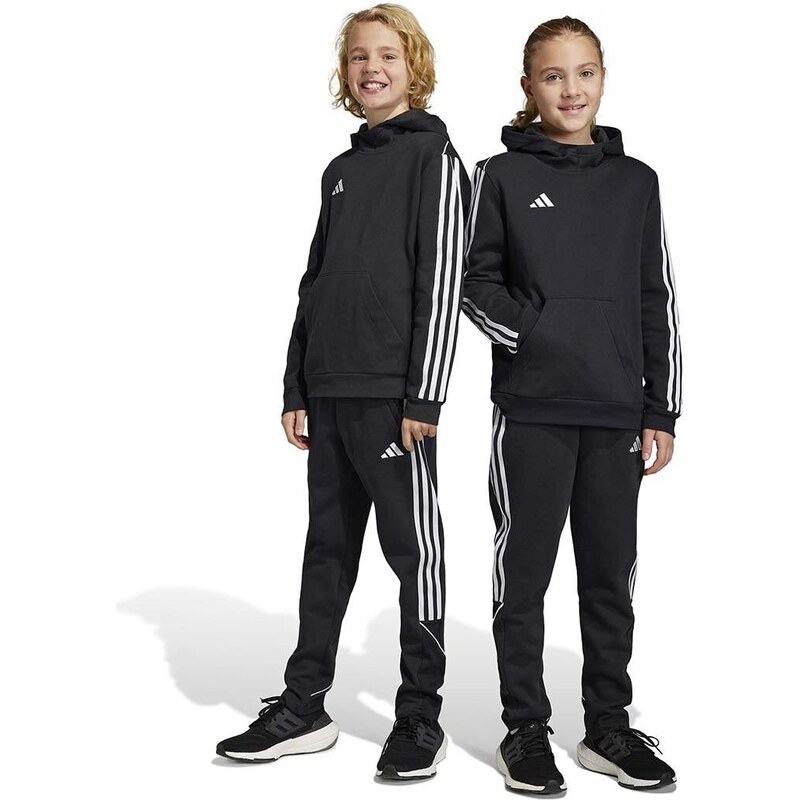 Dětské tepláky adidas Performance TIRO23L SW PNTY černá barva, s aplikací