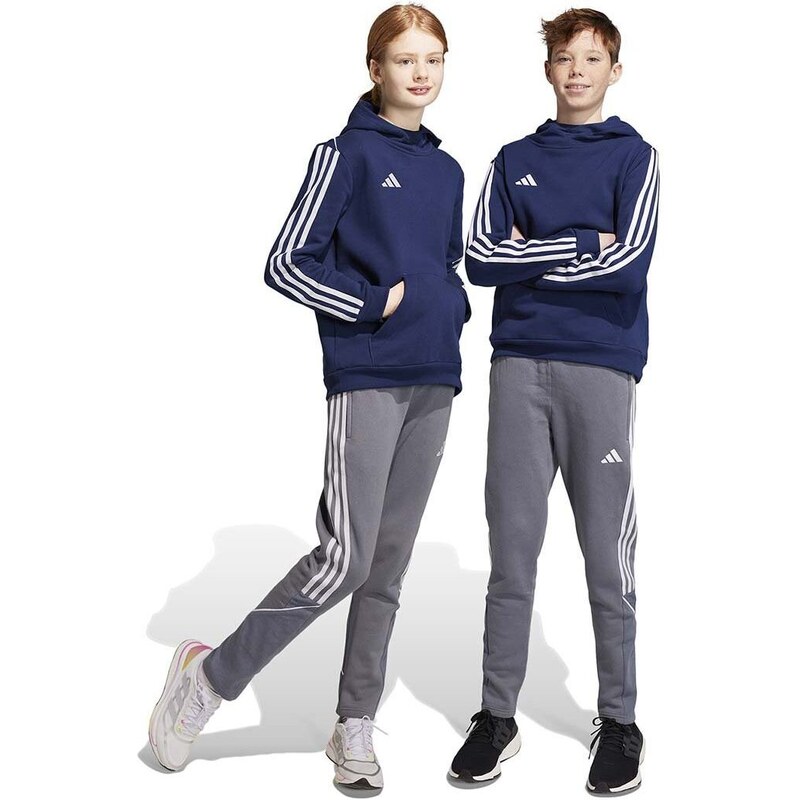 Dětské tepláky adidas Performance TIRO23L SW PNTY šedá barva, vzorované