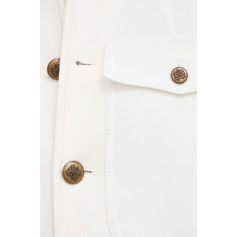 Bunda Polo Ralph Lauren dámská, bílá barva, přechodná