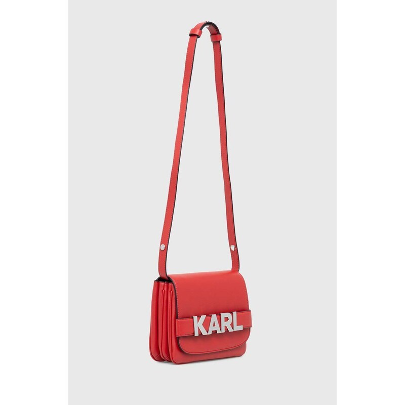 Kabelka Karl Lagerfeld červená barva