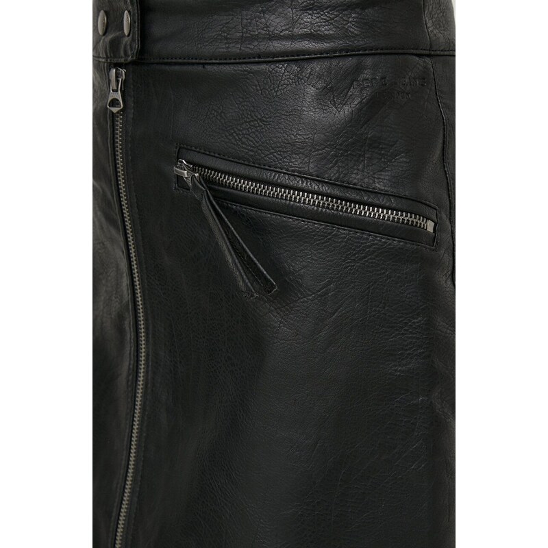Sukně Pepe Jeans SAFIRE černá barva, mini, áčková