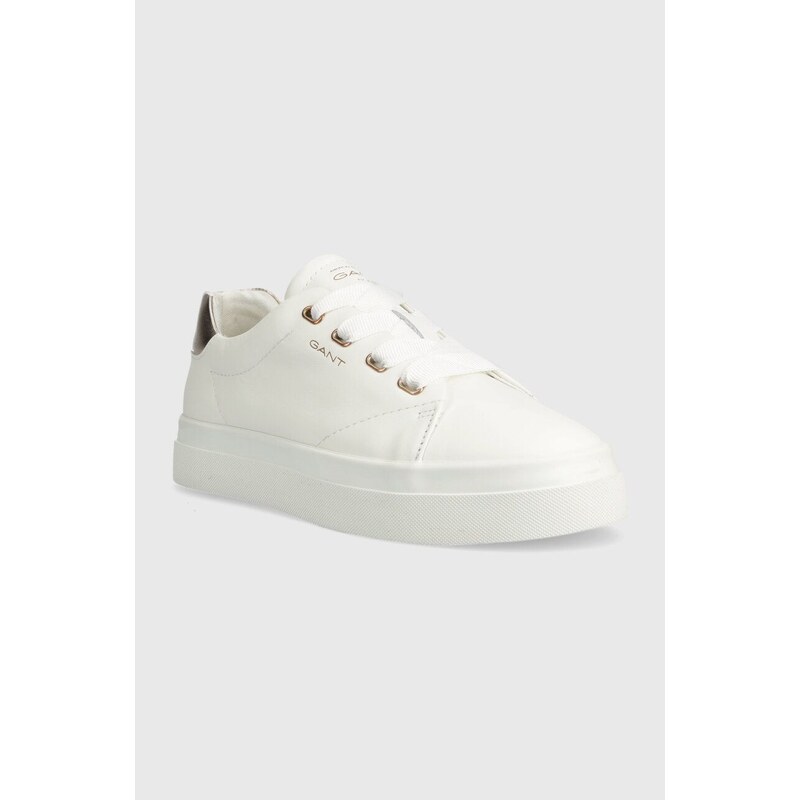 Kožené sneakers boty Gant Avona bílá barva, 28531451.G296