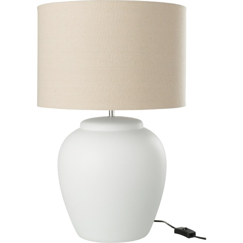 Bílá keramická stolní lampa J-line Limme 60 cm