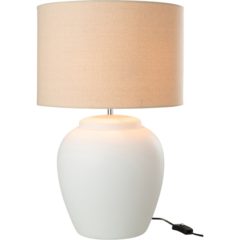 Bílá keramická stolní lampa J-line Limme 60 cm