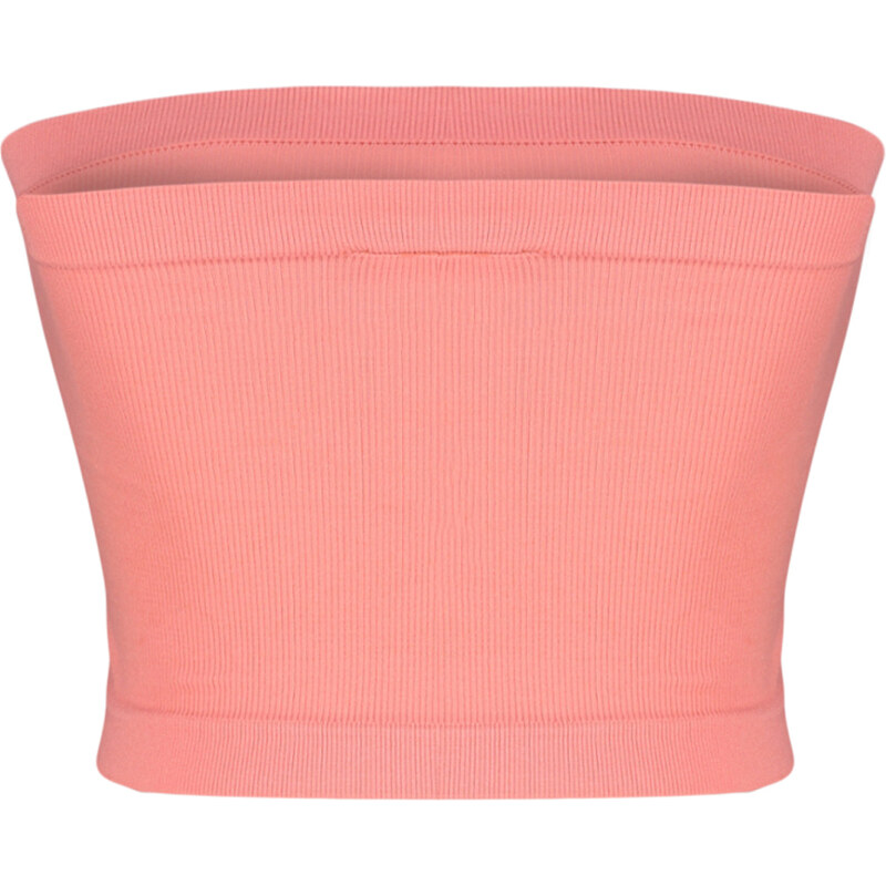 Trendyol Soft Pink Seamless/Seamless Lightly Supported/Shaping Strapless Knitted Sports Bra
