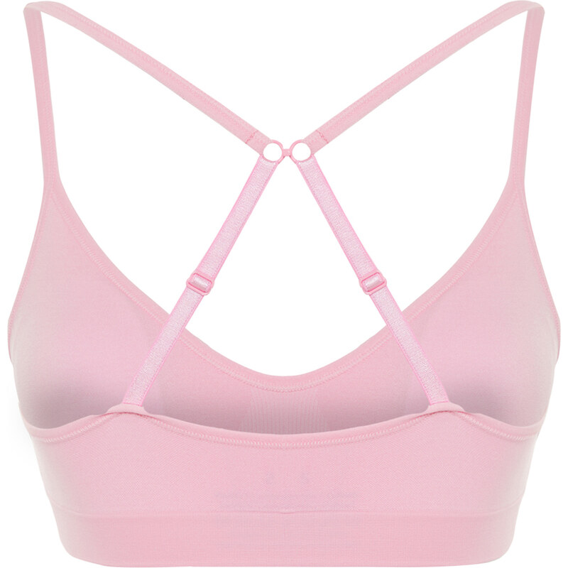 Trendyol Pink Seamless/Seamless Covered Back Functional Adjustable Knitted Bra