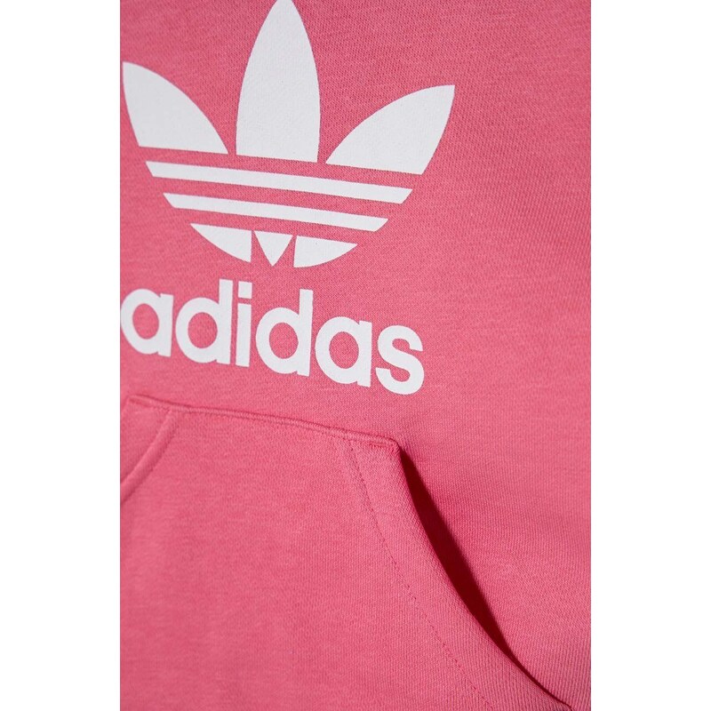 Dětská tepláková souprava adidas Originals růžová barva