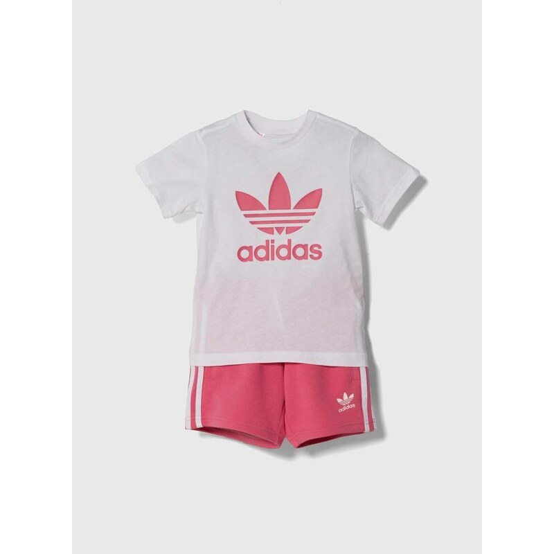 Dětská souprava adidas Originals růžová barva