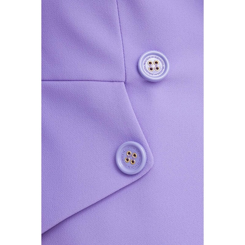 Šaty Elisabetta Franchi fialová barva, mini, AB56241E2