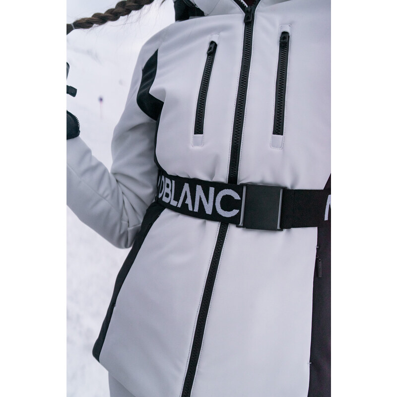 Nordblanc Bílá dámská softshellová lyžařská bunda APRES-SKI
