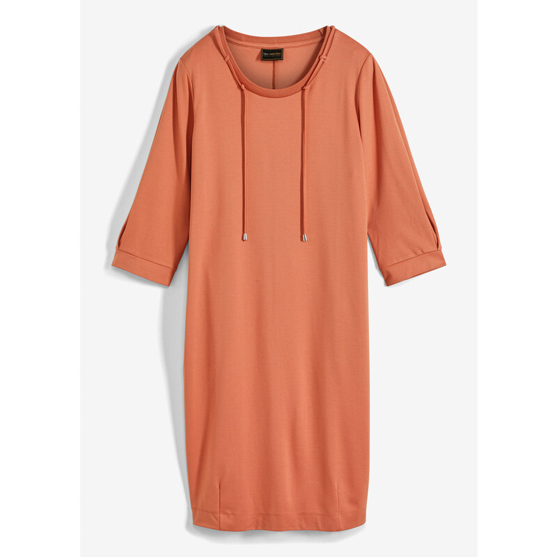 bonprix Žerzejové šaty Oranžová