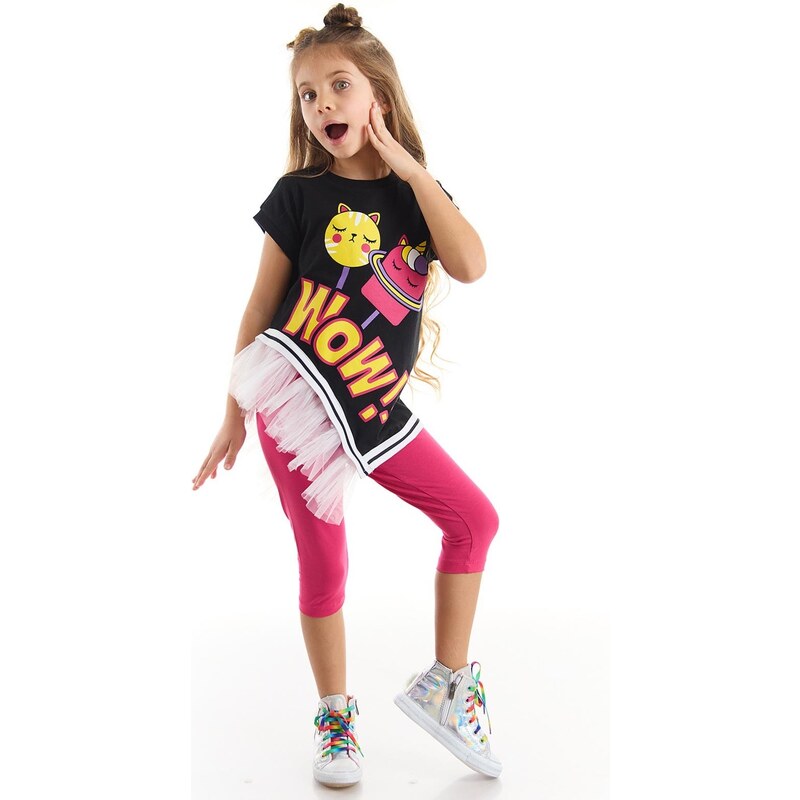 mshb&g Wow Girls Tulle Girl T-shirt Pink Leggings Suit