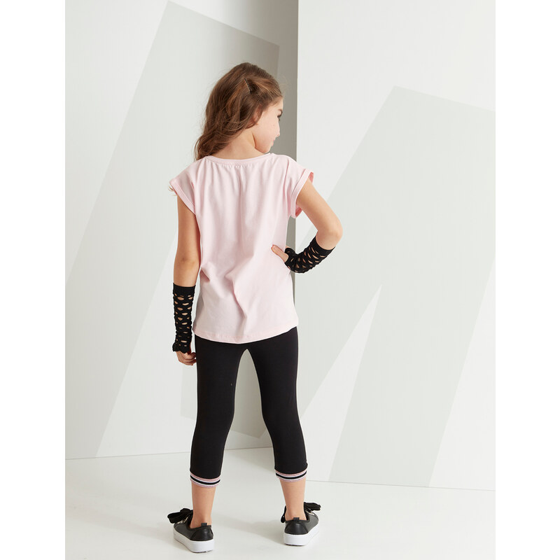 mshb&g Rocker Unicorn Girls T-shirt Capri Shorts Set