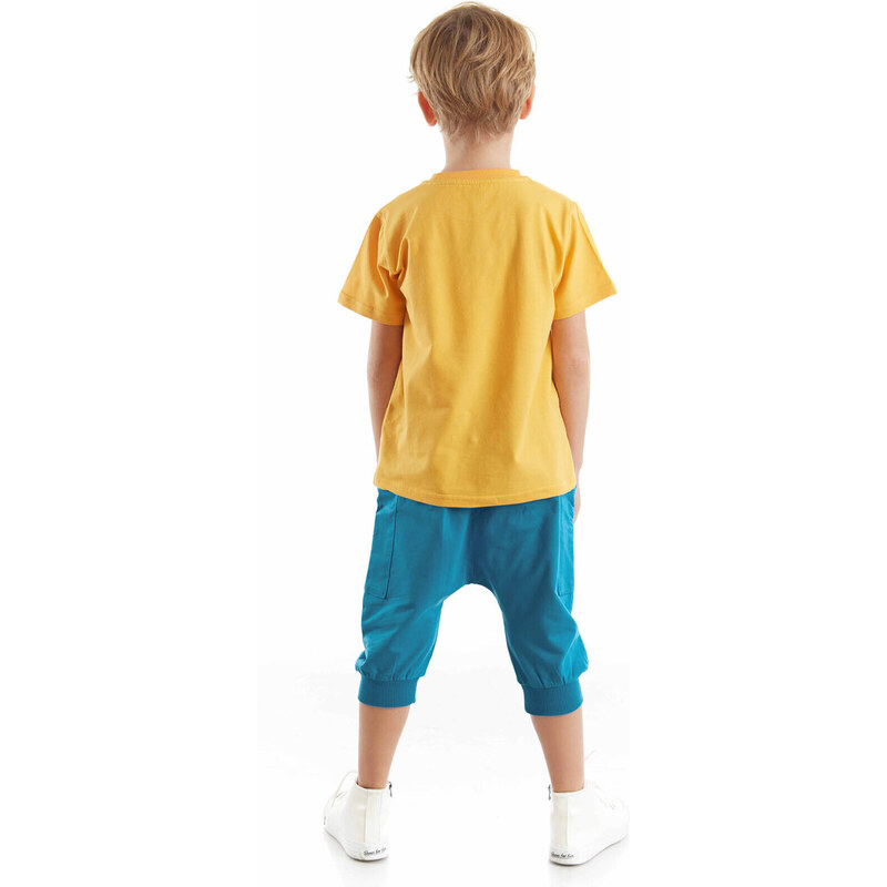 Denokids Lucky Bear Boys T-shirt Capri Shorts Set