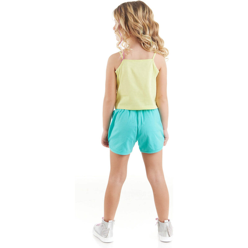 Denokids Unicorn in the Forest Girl's T-shirt Shorts Set