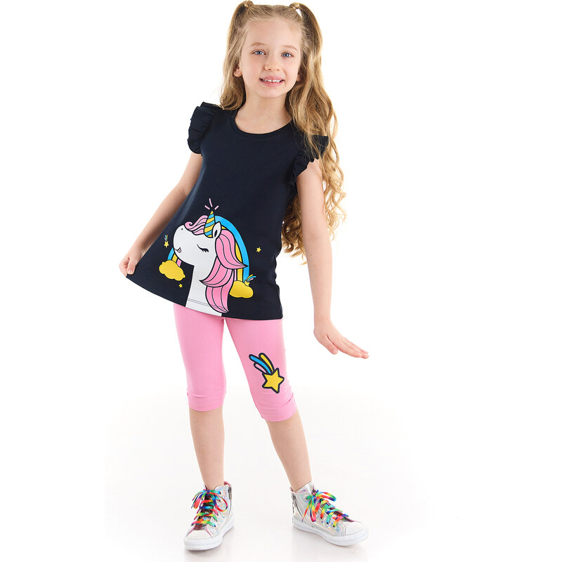 Denokids Unicorn Power Girls Kids T-shirt Leggings Suit