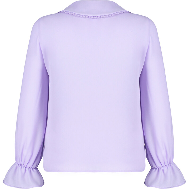 Trendyol Lilac Collar Detailed Ruffled Woven Shirt