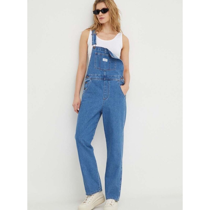 Džínové lacláče Levi's VINTAGE OVERALL