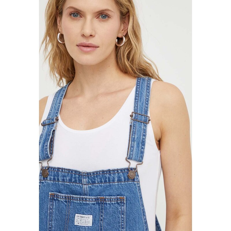 Džínové lacláče Levi's VINTAGE OVERALL