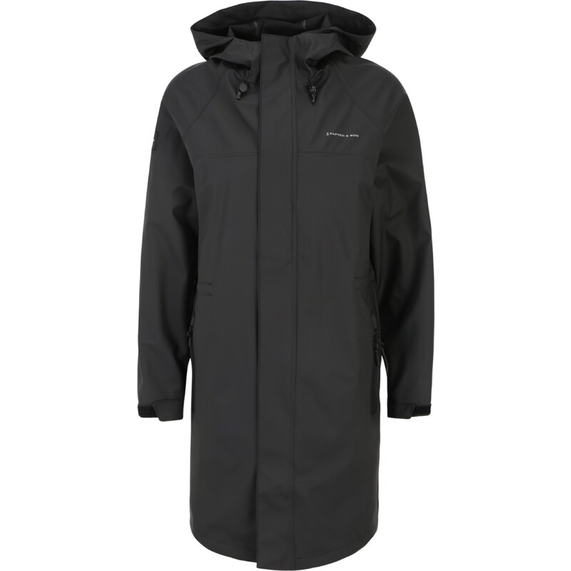 Kapten & Son Přechodný kabát Everyday Rain Jacket Long černá