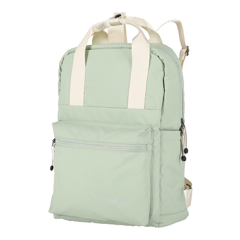 Městský batoh Travelite Basics Canvas Backpack Light green 89094461