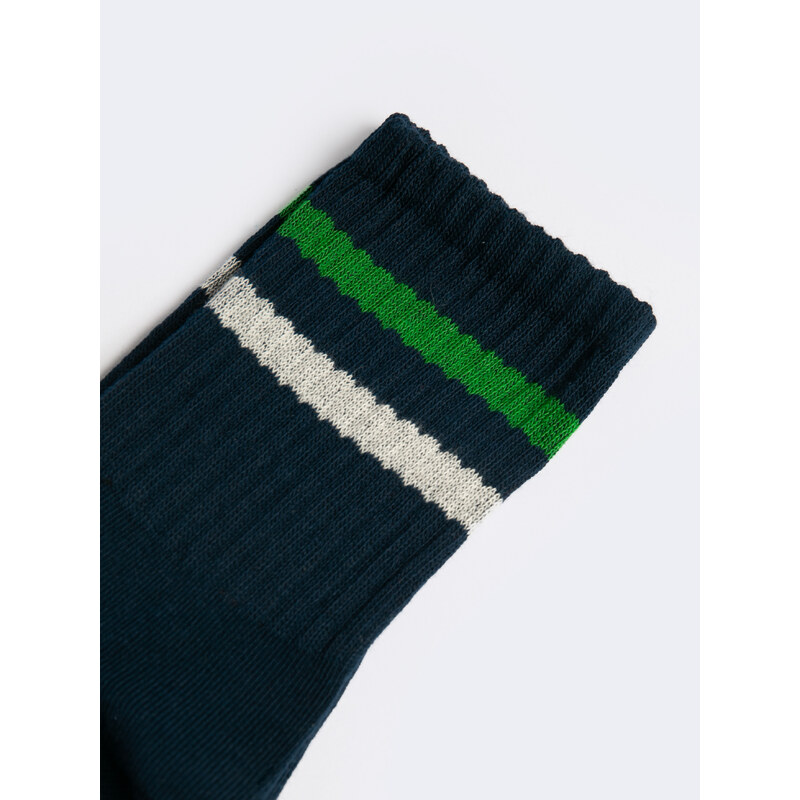 Big Star Man's Long Socks 210535 Navy Blue 403