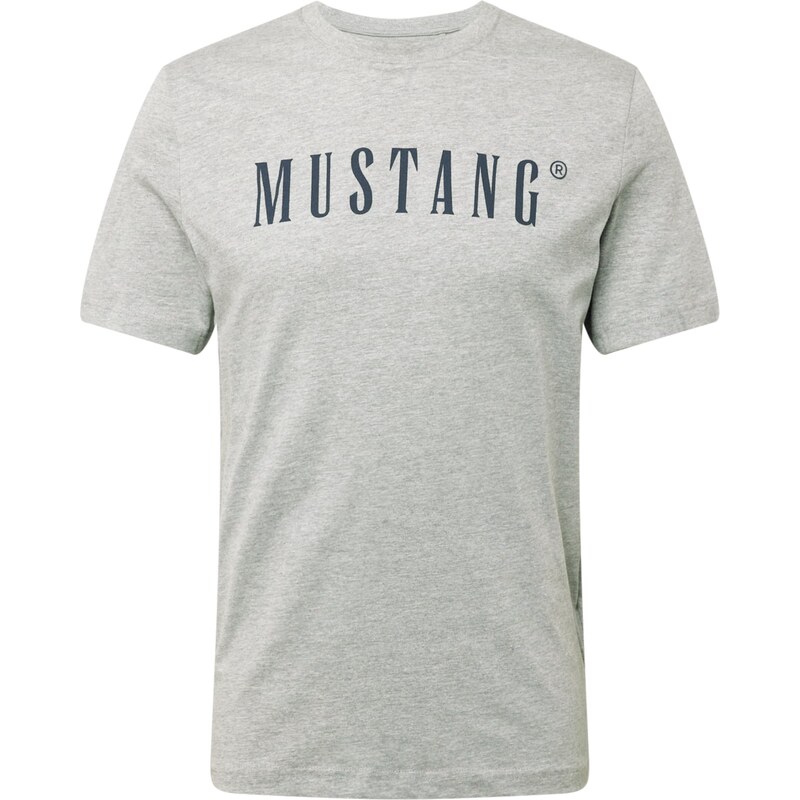 MUSTANG Tričko Austin námořnická modř / šedý melír