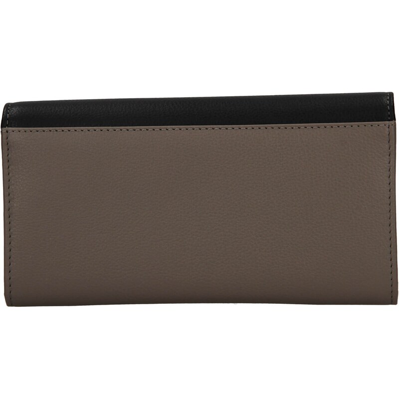 Dámská kožená peněženka Lagen Perry - šedo-černá