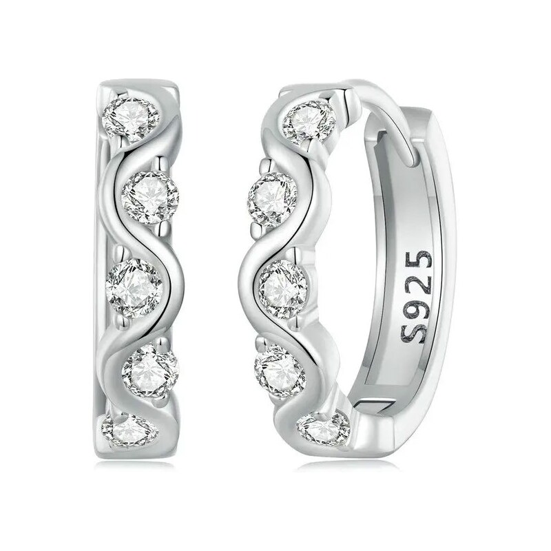 GRACE Silver Jewellery Stříbrné náušnice se zirkony Camila - stříbro 89124262
