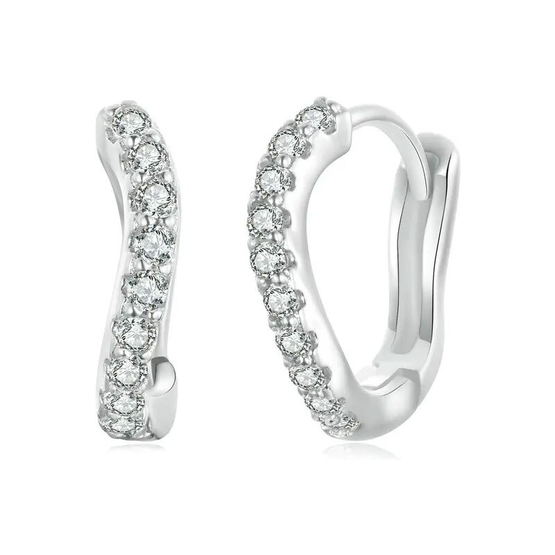 GRACE Silver Jewellery Stříbrné náušnice se zirkony Brisa - stříbro 89124263