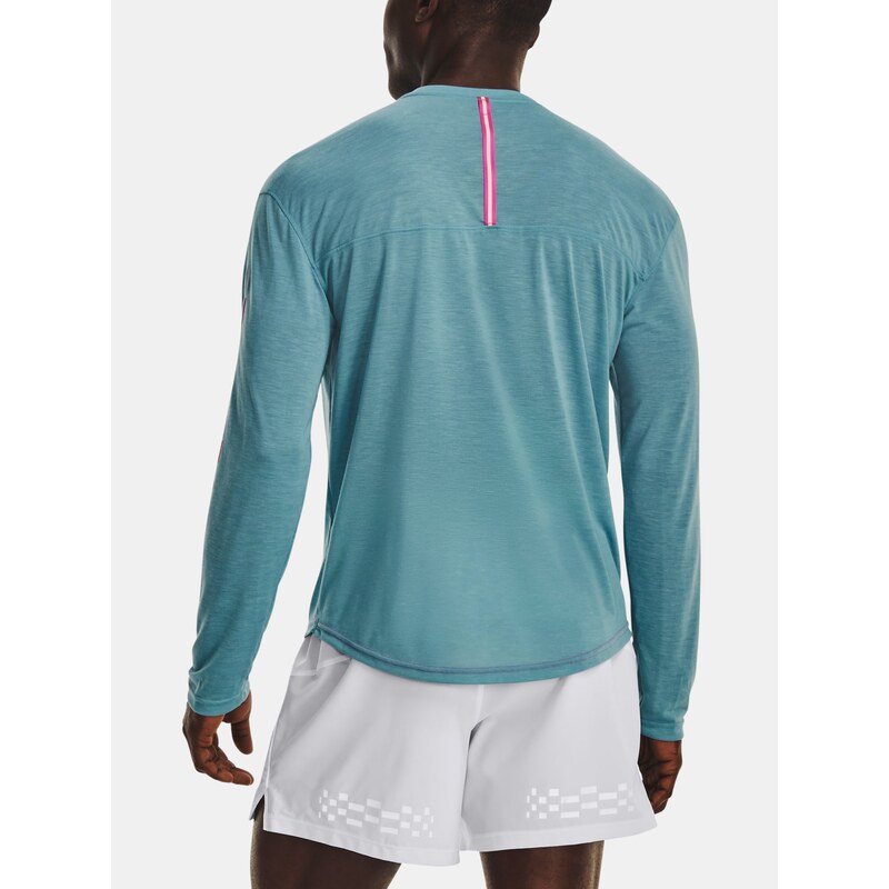 Under Armour Tričko UA RUN ANYWHERE BREEZE LS -BLU - Pánské