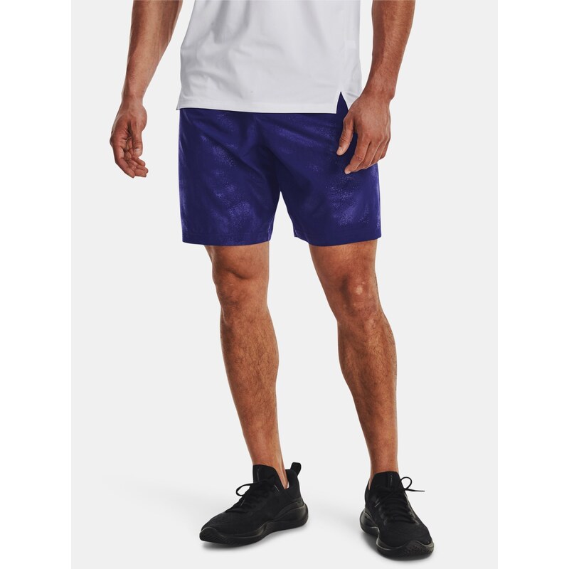 Under Armour Kraťasy UA Woven Emboss Short-BLU - Pánské