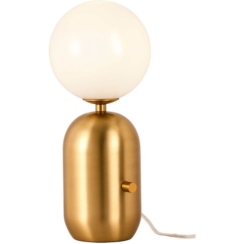 Světla a lustry REDO GROUP Art Deco zlatá stolní lampa do ložnice HELIOS 40 cm